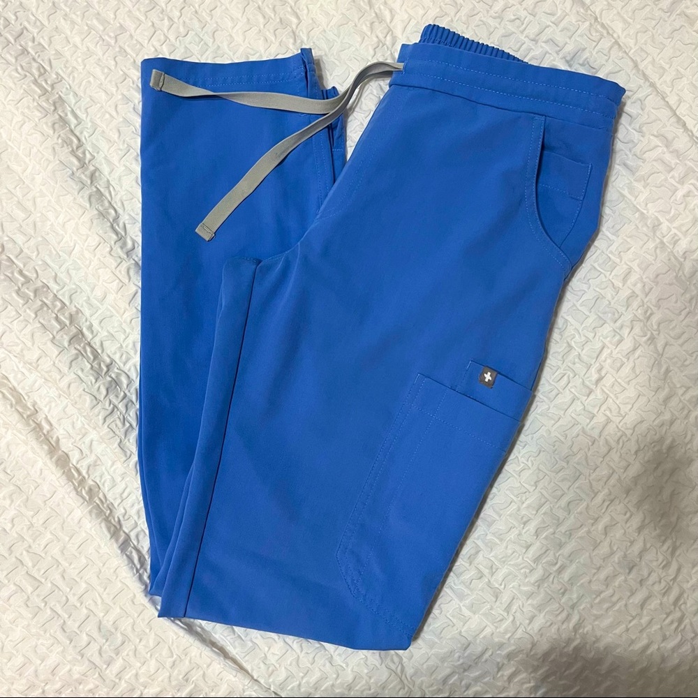 Figs yola skinny scrub pants Ceil blue XS